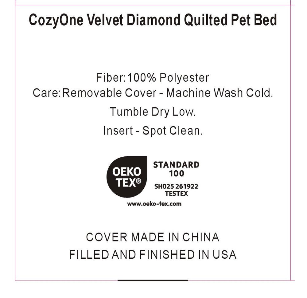 
                  
                    COZY ONE Ultra-Soft Quilted Comfort Pet Bed
                  
                